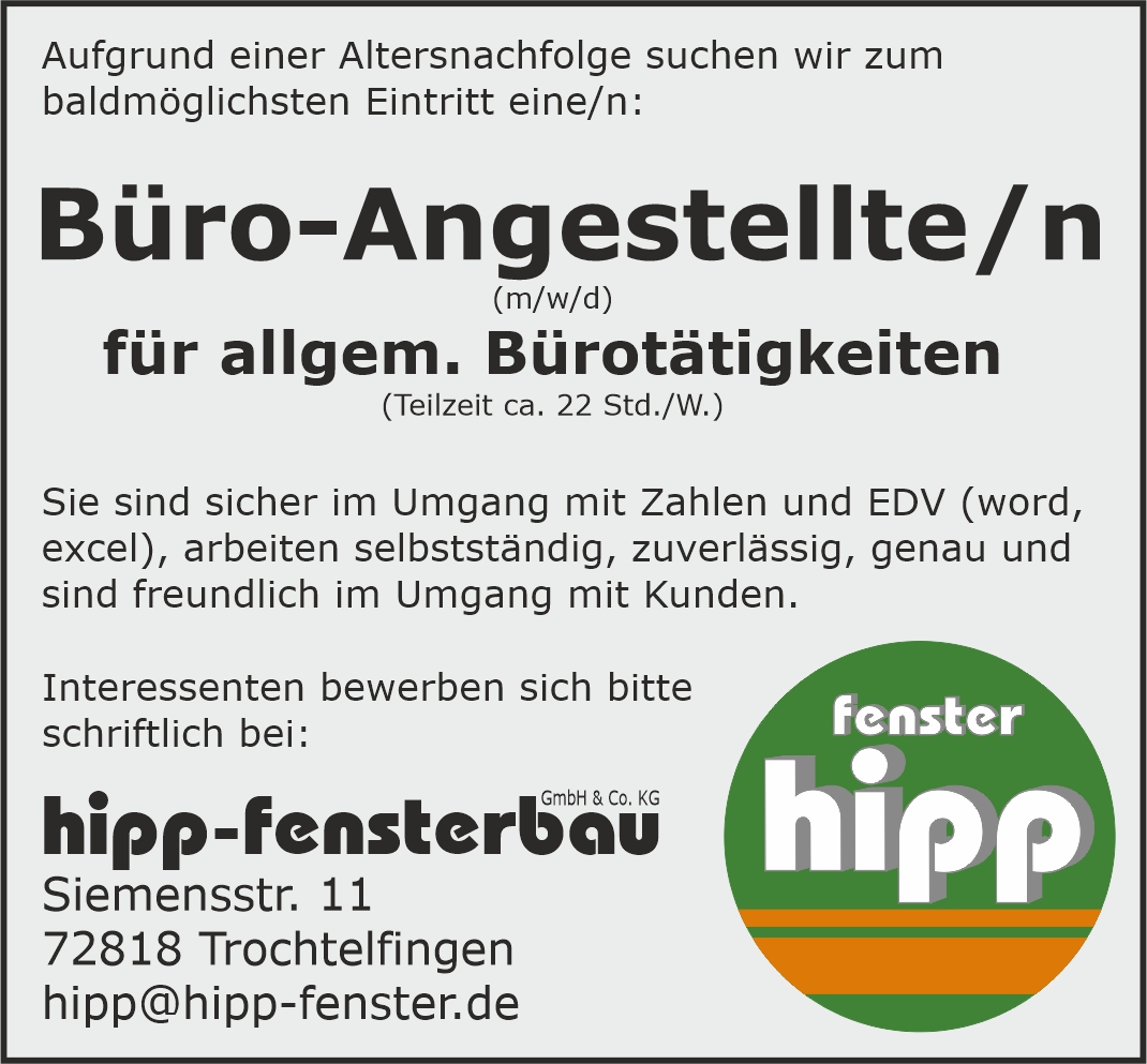 Stellenangebot