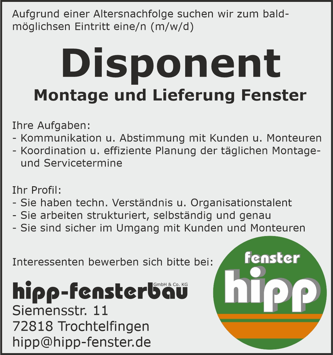 Stellenangebot